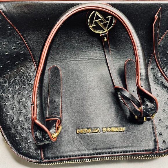Genuine Leather Black Bag by Adrienne Vittadini - Picture 3 of 14